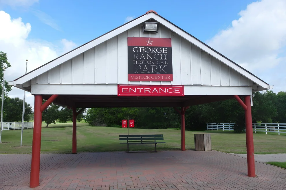 George Ranch Historical Park visitor center entrance in Richmond, Texas