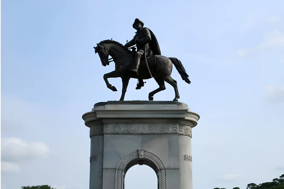 Sam Houston equestrian monument at Hermann Park in Houston, Texas